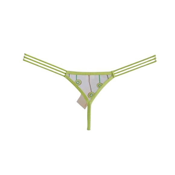 Rare Y2K JOLIE Intimates Women's Thong/G-String Novelty Print KIWI KAWAII Core - Picture 13 of 13